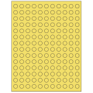 0.5" x 0.5"  Sheet Label