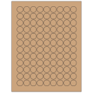 0.75" x 0.75"  Sheet Label