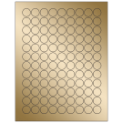 0.75" x 0.75"  Sheet Label