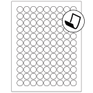 0.75" x 0.75"  Sheet Label