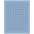 0.75" x 0.75"  Sheet Label