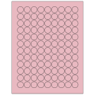 0.75" x 0.75"  Sheet Label
