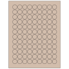 0.75" x 0.75"  Sheet Label