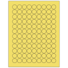 0.75" x 0.75"  Sheet Label