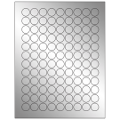 0.75" x 0.75"  Sheet Label