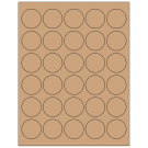 1.5" x 1.5"  Sheet Label