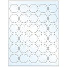 1.5" x 1.5"  Sheet Label