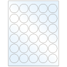 1.5" x 1.5"  Sheet Label