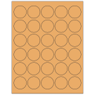 1.5" x 1.5"  Sheet Label