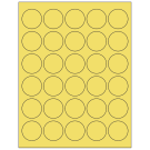 1.5" x 1.5"  Sheet Label