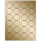 1.666" x 1.666"  Sheet Label