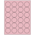 1.666" x 1.666"  Sheet Label