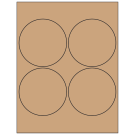 4" x 4"  Sheet Label