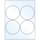 4" x 4"  Sheet Label