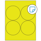 4" x 4"  Sheet Label