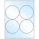 4" x 4"  Sheet Label