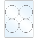 4" x 4"  Sheet Label