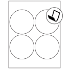 4" x 4"  Sheet Label