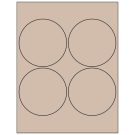 4" x 4"  Sheet Label