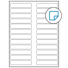 3.5" x 0.75"  Sheet Label