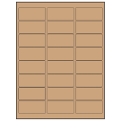 2.625" x 1.25"  Sheet Label