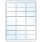 2.625" x 1.25"  Sheet Label