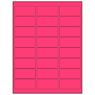 2.625" x 1.25"  Sheet Label