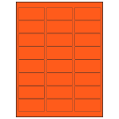 2.625" x 1.25"  Sheet Label