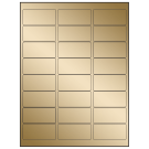 2.625" x 1.25"  Sheet Label