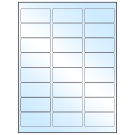 2.625" x 1.25"  Sheet Label