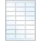 2.625" x 1.25"  Sheet Label