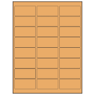2.625" x 1.25"  Sheet Label