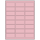 2.625" x 1.25"  Sheet Label