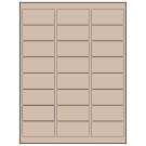 2.625" x 1.25"  Sheet Label