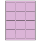 2.625" x 1.25"  Sheet Label