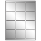 2.625" x 1.25"  Sheet Label