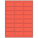 2.625" x 1.25"  Sheet Label