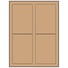 3.5" x 5"  Sheet Label