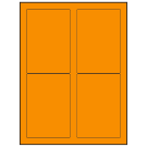 3.5" x 5"  Sheet Label