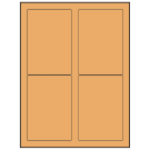 3.5" x 5"  Sheet Label