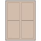 3.5" x 5"  Sheet Label