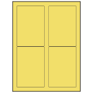 3.5" x 5"  Sheet Label