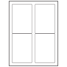 3.5" x 5"  Sheet Label