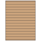 8.5" x 0.75"  Sheet Label