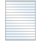 8.5" x 0.75"  Sheet Label