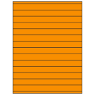 8.5" x 0.75"  Sheet Label