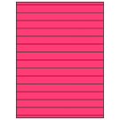 8.5" x 0.75"  Sheet Label