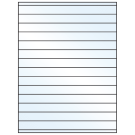 8.5" x 0.75"  Sheet Label
