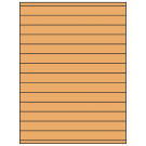 8.5" x 0.75"  Sheet Label