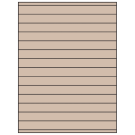 8.5" x 0.75"  Sheet Label